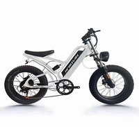 Vélo électrique KRISTIAN à pneus larges de 20 pouces, 48V 500W, tout-terrain, VTT électrique à double suspension, style cyclomoteur