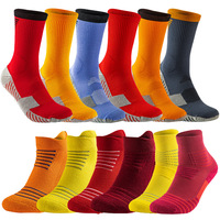Chaussettes de sport professionnelles en tricot antidérapantes pour adultes, idéales pour la course, le football et le basketball