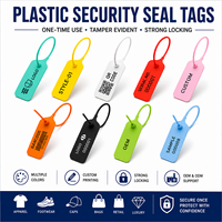 Étiquettes personnalisées en plastique avec fermeture à glissière pour vêtements, chaussures, sacs, étiquettes de sécurité, étiquettes de marque