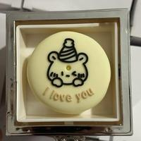 Boîte à bijoux créative en forme de gâteau d'ours avec bougie surprise rotative, décoration pour anniversaire et fête