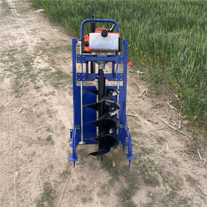 Single-Person Quatro-Flush Máquina De Plantio De Árvore Pequeno Furo Digger para Mudas Cimento Pólos Ground Drilling Hole Terra Auger - Product Image 4