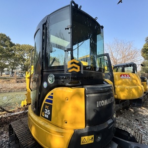 โรงงานจำหน่ายรถขุดไฮดรอลิกมือสอง Komatsu PC35 ขนาด 3.5 ตัน นำเข้าจากญี่ปุ่น สำหรับงานเกษตรและครัวเรือน พร้อมหัวขุดด้านหลัง - Product Image 6