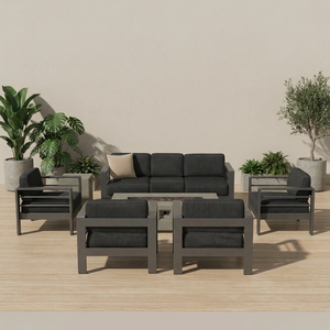 Ensemble <span class=keywords><strong>de</strong></span> canapés <span class=keywords><strong>de</strong></span> <span class=keywords><strong>jardin</strong></span> style resort avec confort <span class=keywords><strong>de</strong></span> conversation chaleureux, comprenant un ensemble <span class=keywords><strong>de</strong></span> canapés <span class=keywords><strong>de</strong></span> patio en aluminium et un ensemble <span class=keywords><strong>de</strong></span> canapés <span class=keywords><strong>de</strong></span> <span class=keywords><strong>jardin</strong></span> <span class=keywords><strong>de</strong></span> luxe - Product Image 2