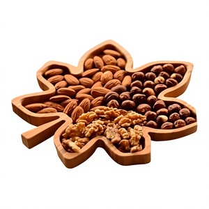 Bestest Design Wooden Chocolates Plate With Premium Quality Customized Size Nuts Serving Plate Tray In Bulk - Product Image 1