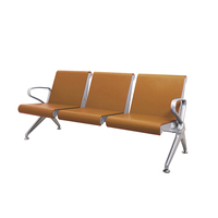 Nouveau design, mobilier de luxe pour aéroports, sièges 2, 3, 4, 5 places, banquette de salle d'attente pour hôpitaux et cliniques, chaise en PU à assise continue