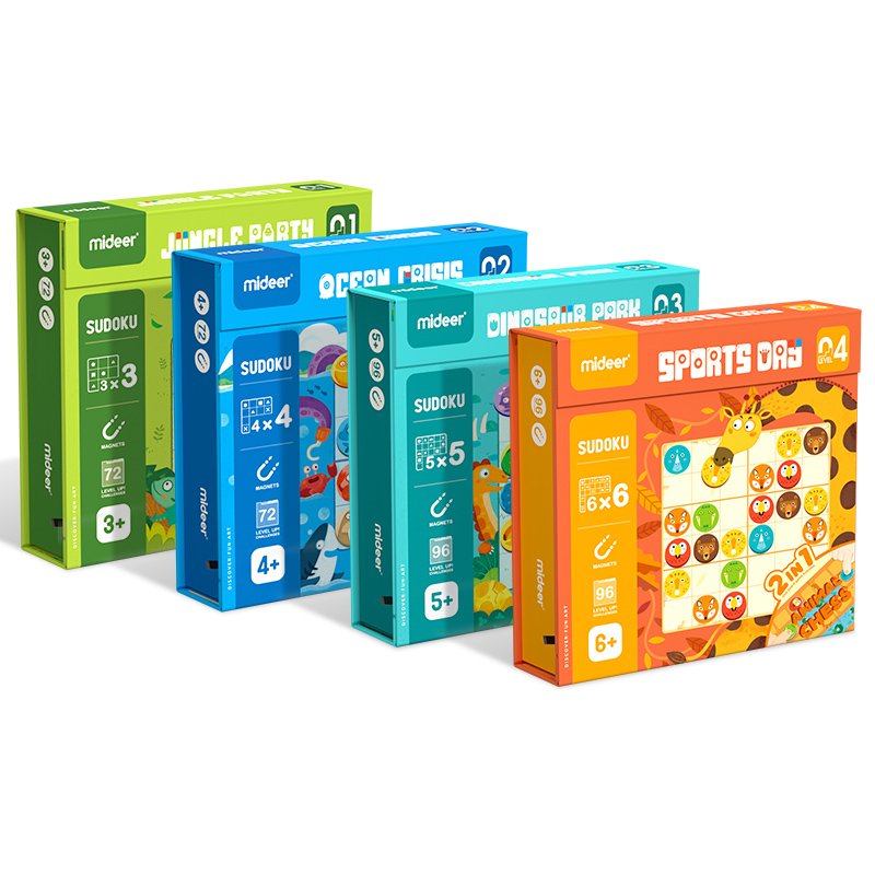 Mideer MD2118-2121 технического обучения развиваются постепенно расширить образовательные игрушки 2 в 1 игра-головоломка супер настольная игра