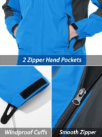 Veste de ski d'extérieur coupe-vent veste à capuche d'hiver pour hommes vestes de sport personnalisées imperméables avec logo