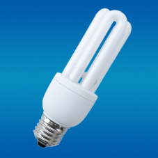 หลอดไฟ CFL E27 รูปทรง 3U 6000K แสงเดย์ไลท์ 80lm/W 1440 ลูเมนส์ 6000 ชั่วโมง AC 220V รับประกัน 2 ปี OEM สวิตช์พลาสติก สีขาว - Product Image 3