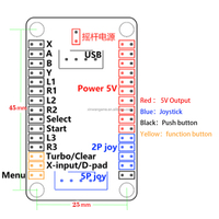 Carte de contrôle USB à latence nulle pour PC, Raspberry Pi, PC360, PS/3, Steam, Android, kit DIY, mini console, jeux d'arcade à pièces - Usine