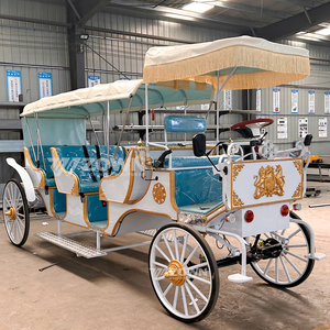 รถม้าไฟฟ้าแบบยุโรปสั่งทำจากโรงงานพร้อมแบตเตอรี่ลิเธียมสำหรับการท่องเที่ยวชมวิว เหมาะสำหรับสวนสนุกและโรงแรม - Product Image 4