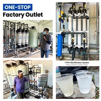 Système de purification d'eau potable UF 2000LPH pour élevage avicole, équipement d'abreuvement automatique PLC pour volailles et bétail