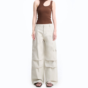Pantaloni <span class=keywords><strong>Cargo</strong></span> da Uomo OEM, Stile Vintage Distressed, Gamba Dritta Larga, Effetto Lavato, Vendita all'Ingrosso - Product Image 3