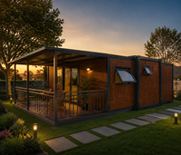 Maison Conteneur Pliante de Luxe 20ft 40ft Villa Préfabriquée Appartement Hôtel Dortoir Camping Bureau Maison Mobile Prête à l'emploi