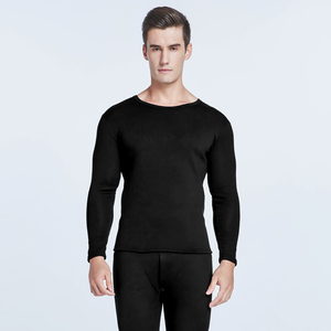 N002 Intimo Termico Invernale Ultra Morbido da Uomo, <span class=keywords><strong>Maglia</strong></span> a Maniche Lunghe con Doppio Strato Foderato in Pile - Product Image 1