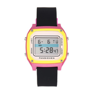 Unisex PC kare dijital ekran izle su geçirmez zamanlayıcı çok fonksiyonlu Alarm kronometre spor izle - Product Image 1