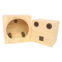 Vente chaude voiture audio boîte en bois massif boîte de subwoofer haut-parleur 8 pouces boîte vide haut-parleur modifié maison
