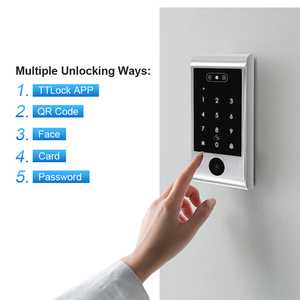 TTLock BLE WiFi กันน้ำ IP67 รหัส QR สมาร์ทล็อค, ระบบควบคุมการเข้าออกด้วยคีย์แพด NFC RFID แบบสแตนด์อโลน 13.56MHz พร้อมบาร์โค้ด V6-QR Wate - Product Image 5