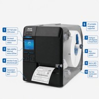 Imprimante thermique ultra-résistante pour étiquettes de codes-barres, machine d'impression de micro-étiquettes pour composants électroniques, utilisation en usine pour la production en série