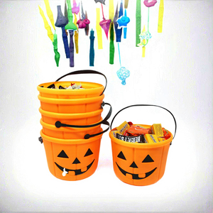 Paquete de 12 Cestas de Dulces para Fiesta de Halloween con Diseño de Calabaza y Linterna, Cestas para Dulces con Asas - Product Image 3