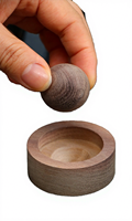 Diffuseur d'arômes en bois de noyer Art Déco sculpté à la main |   Sculpture pour une diffusion de parfum durable, cadeau d'anniversaire, décoration pour la maison et le bureau