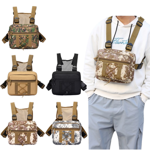 Gilet tattico da uomo leggero all'ingrosso con chiusura a cerniera impermeabile multifunzione Sport Outdoor borsa da petto con Design mimetico - Product Image 1