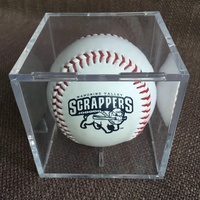 Boîte de présentation de baseball en acrylique transparente personnalisée, vente chaude, pour la vente en gros