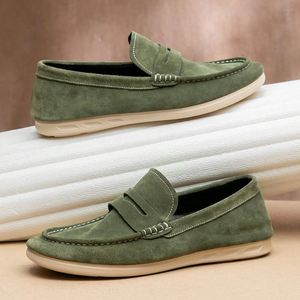 Mocassins décontractés assortis pour hommes et femmes, grandes tailles, semelles épaisses, chaussures plates en daim, nouveau style automne, chaussures de marche - Product Image 3