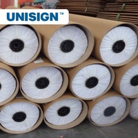 Unisign 260gsm retro nero blocca il tessuto, tessuti per display sullo sfondo per lattice, stampa UV