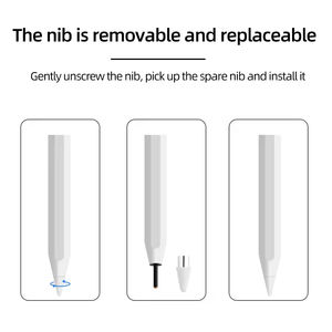 ปากกาสไตลัสดิจิตอลโลหะอเนกประสงค์ หัวเปลี่ยนได้ สำหรับ IOS/Android รองรับการเชื่อมต่อแม่เหล็ก ใช้งานได้แม่นยำสำหรับแท็บเล็<span class=keywords><strong>ต</strong></span>และโทรศัพท์ - Product Image 4