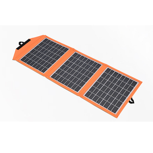Fuente de Energía Portátil para Exteriores, Panel Solar Plegable de Silicio Monocristalino Naranja, 22% de Eficiencia, 10-100W, USB, Voltaje Estabilizado - Product Image 5