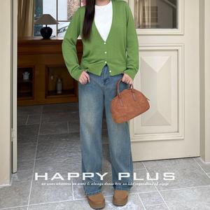 กางเกงยีนส์ทรงตรงสำหรับผู้หญิงไซส์ใหญ่ รุ่น Runqi สีฟ้าซีด ผ้าฝ้ายผสมไมโครอีลาสติก สไตล์วินเทจ สำหรับฤดูใบไม้ร่วงและฤดูหนาว ความยาวเต็มตัว - Product Image 4