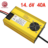 Chargeur de batterie au lithium FUNELEC, charge rapide intelligente, arrêt automatique, FN-600-14.6V40A, phosphate de fer lithium, pour trottinette électrique, AU