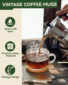 Tasses à café minimalistes de 14 oz avec couvercles en bambou, compatibles lave-vaisselle et micro-ondes, cadeau de rentrée scolaire - Product Image 3