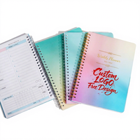Planificateur hebdomadaire A5 personnalisé non daté, carnet de buts hebdomadaires, journal de suivi des habitudes, couverture PP, reliure spirale, promotion