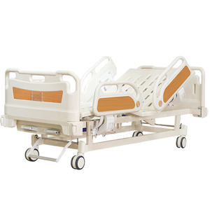 Tempat tidur rumah sakit medis dapat diatur dengan tiang infus plastik ABS & ZKSX-09 JUNDELI logam bersertifikasi CE untuk perawatan rumah sakit - Product Image 3