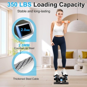 Alat Fitness Stepper Hidrolik Pembakar Lemak Tubuh Penuh untuk Latihan di Rumah dengan Monitor LCD - Product Image 2