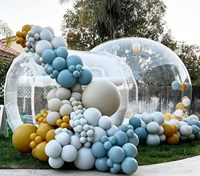 Tente à bulles transparente, intérieur et extérieur, maison à bulles gonflable, ballons de fête pour enfants