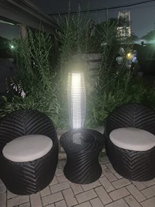 <b>Solar</b> <b>Post</b> <b>Light</b> Rattan Wicker Floor Lamps <b>Solar</b> Decorative <b>Lights</b> Outdoor Rattan Floor Lamp - Product Image 2
