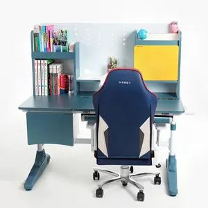 高度可调大储物儿童工作台办公桌木质电脑桌