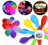 Globos LED Transparentes Bobo en Oferta, Globos de Helio con Luces LED Intermitentes para Navidad