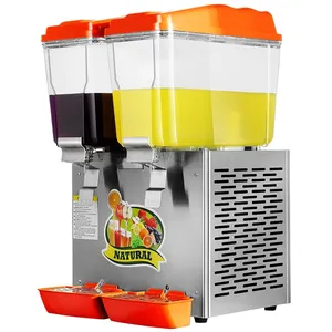 商用自动2罐水果榨汁机冷热饮水机