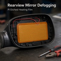 Chauffage flexible en polyimide avec pompe et moteur pour le dégivrage rapide des caméras et l'utilisation avec imprimante 3D