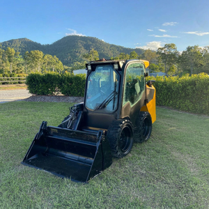 รถตักล้อยาง JCB รุ่นใหม่ สีเหลืองดำ เครื่องยนต์ไฮดรอลิก รถตักมือสอง อุปกรณ์สำหรับใช้งานกลางแจ้ง พร้อมส่งออก - Product Image 1