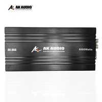 AK-DG6 professionnel 1 CH classe D bloc Mono 6000W RMS gamme d'amplificateur de voiture amplificateur Audio Mono haute puissance, amplificateur à un canal