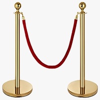 Barrière de ligne de file d'attente de contrôle de foule VIP de corde de velours