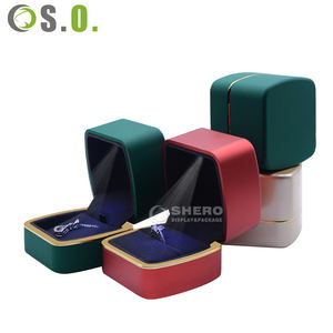 White Red Wholesale Custom logo Plastic Box for <b>Ring</b> Pendant Bracelet Bangle Necklace Jewellery <b>Boxes</b> - Product Image 5