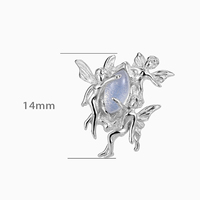 Pendientes Elegantes de Ópalo Elfo para Mujer, Diseño de Moda, Pendientes Personalizados de Plata de Ley 925 con Piedras Preciosas Finas, Joyería al por Mayor