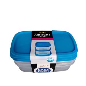 Juego moderno de 3 piezas de contenedores de almacenamiento de alimentos PP con tapas para el hogar, nevera, cocina, almacenamiento de frutas, compatible con <span class=keywords><strong>Amazon</strong></span> - Product Image 1