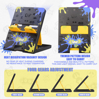 Playstand Kompatibel dengan Switch/Switch OLED/Switch Lite, Stand Lipat Anti-Selip yang Dapat Disesuaikan
