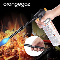Torche à gaz de soudage Orangegaz pour extérieur, 180 degrés, avec buse et tube, brûleur au butane, allumeur de camping, lance-flammes
